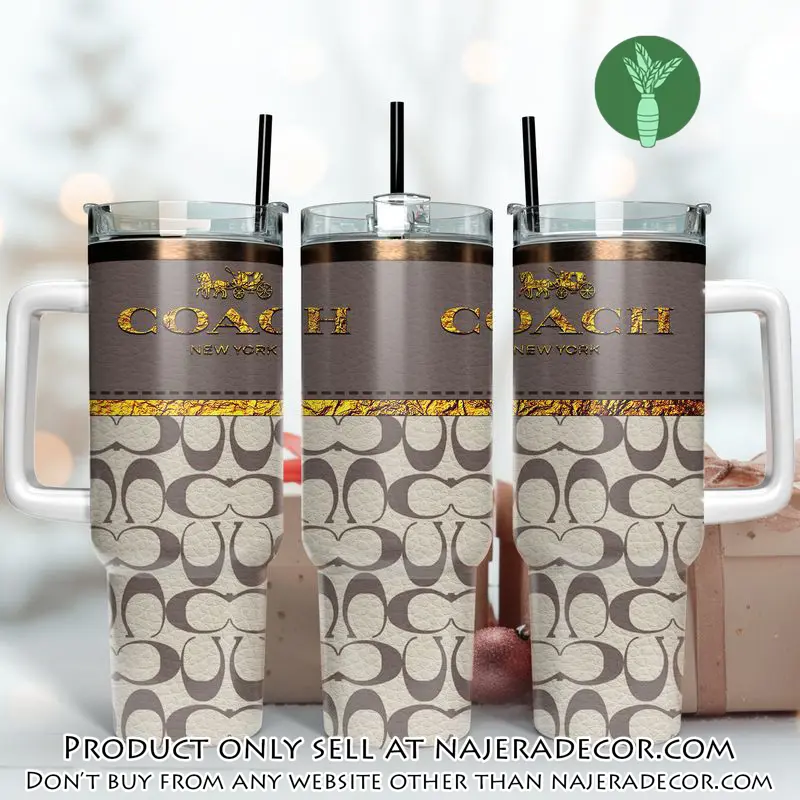 Coach logo stanley tumbler design 40oz logo stanley tumbler ktb1087 njr3622924